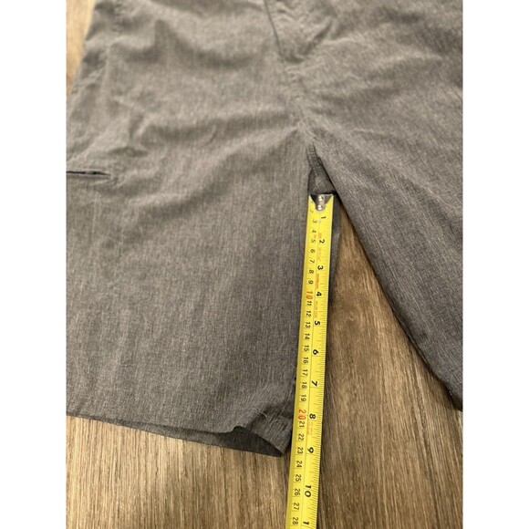 Abbot Main Mens Cargo Shorts 34 Black Performance Zip Pockets Lightweight Tie - Picture 3 of 9